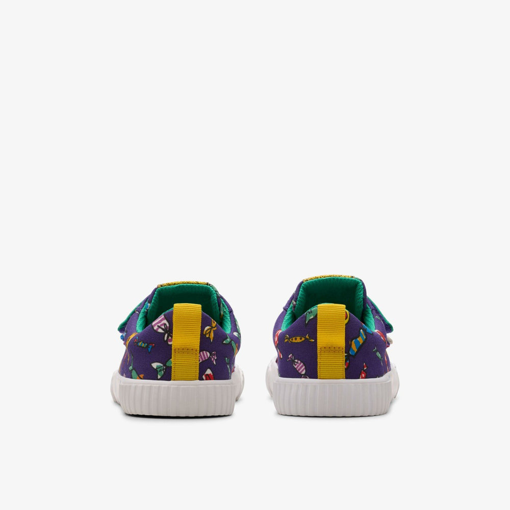 Roald Dahl Charlie & the Chocolate Factory Foxing Mix Kid Purple Canvas | Clarks Sale - Kids