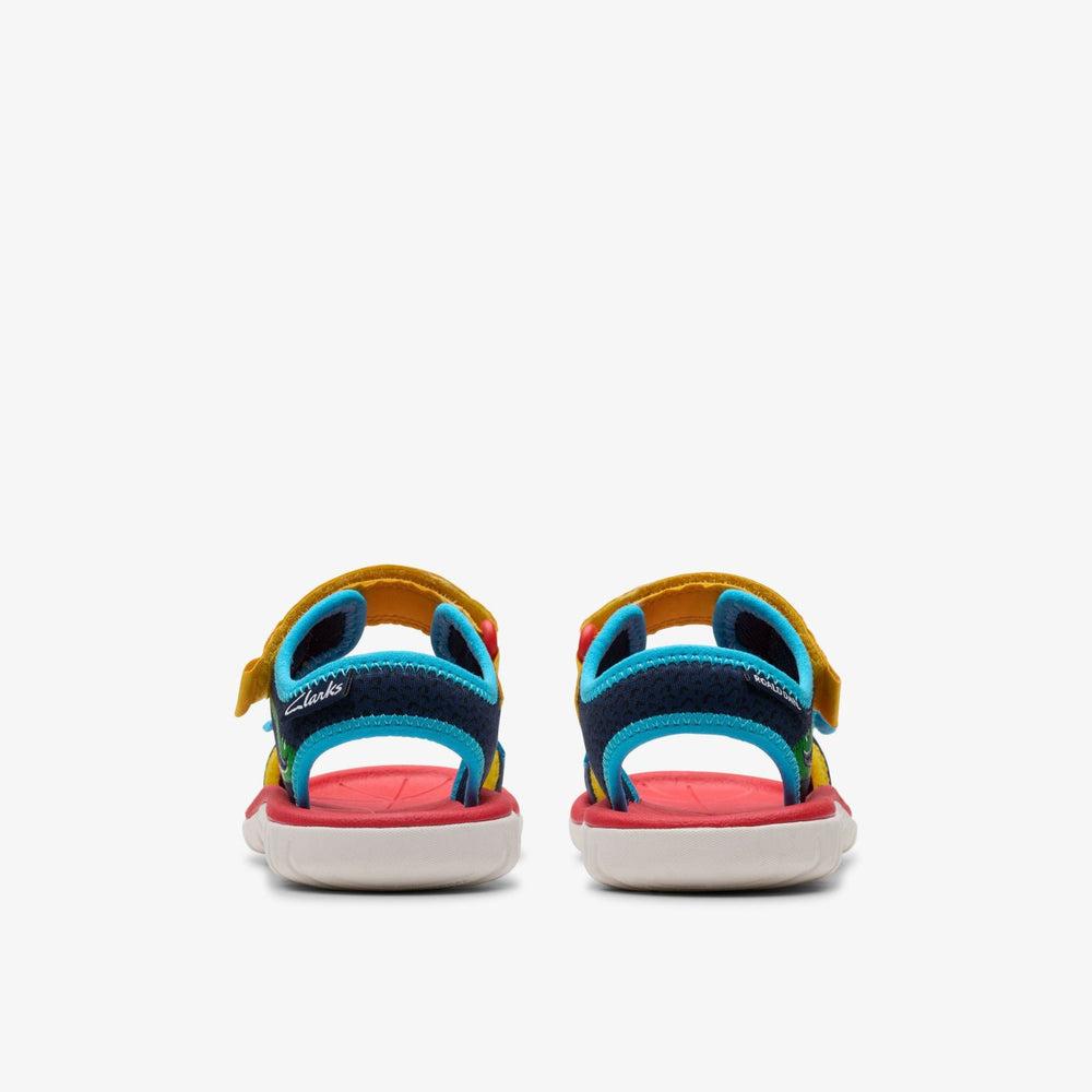Roald Dahl The Enormous Crocodile Surfing Ace Kid Navy Print | Clarks outlet - Kids
