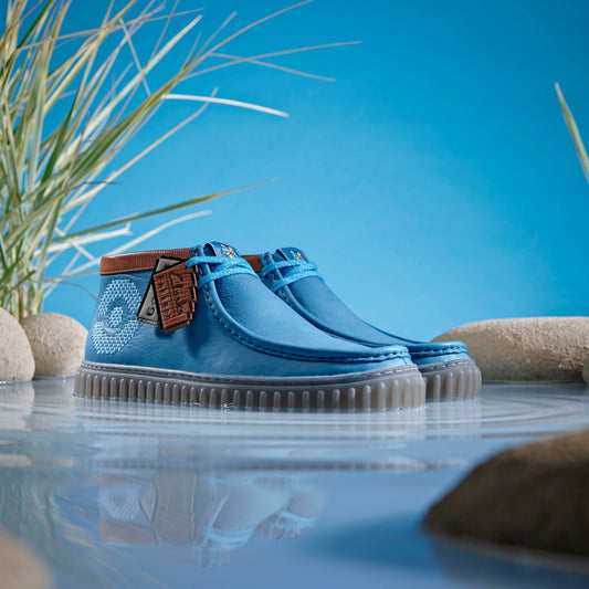 Torhill Explore Blue Leather | Clarks on Sale - Men / Women