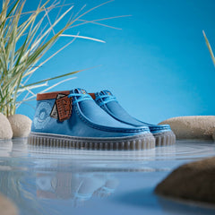 Torhill Explore Blue Leather | Clarks on Sale - Men / Women