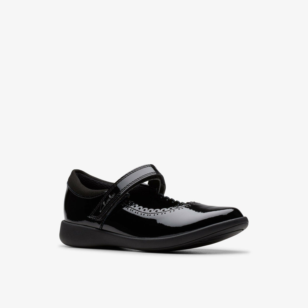 Etch Pure Kid Black Patent | Clarks discount - Kids