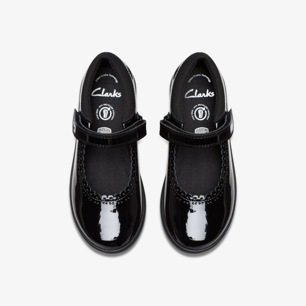 Etch Pure Kid Black Patent | Clarks discount - Kids