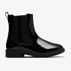 Astrol Orin Kid Black Patent | Clarks outlet - Kids