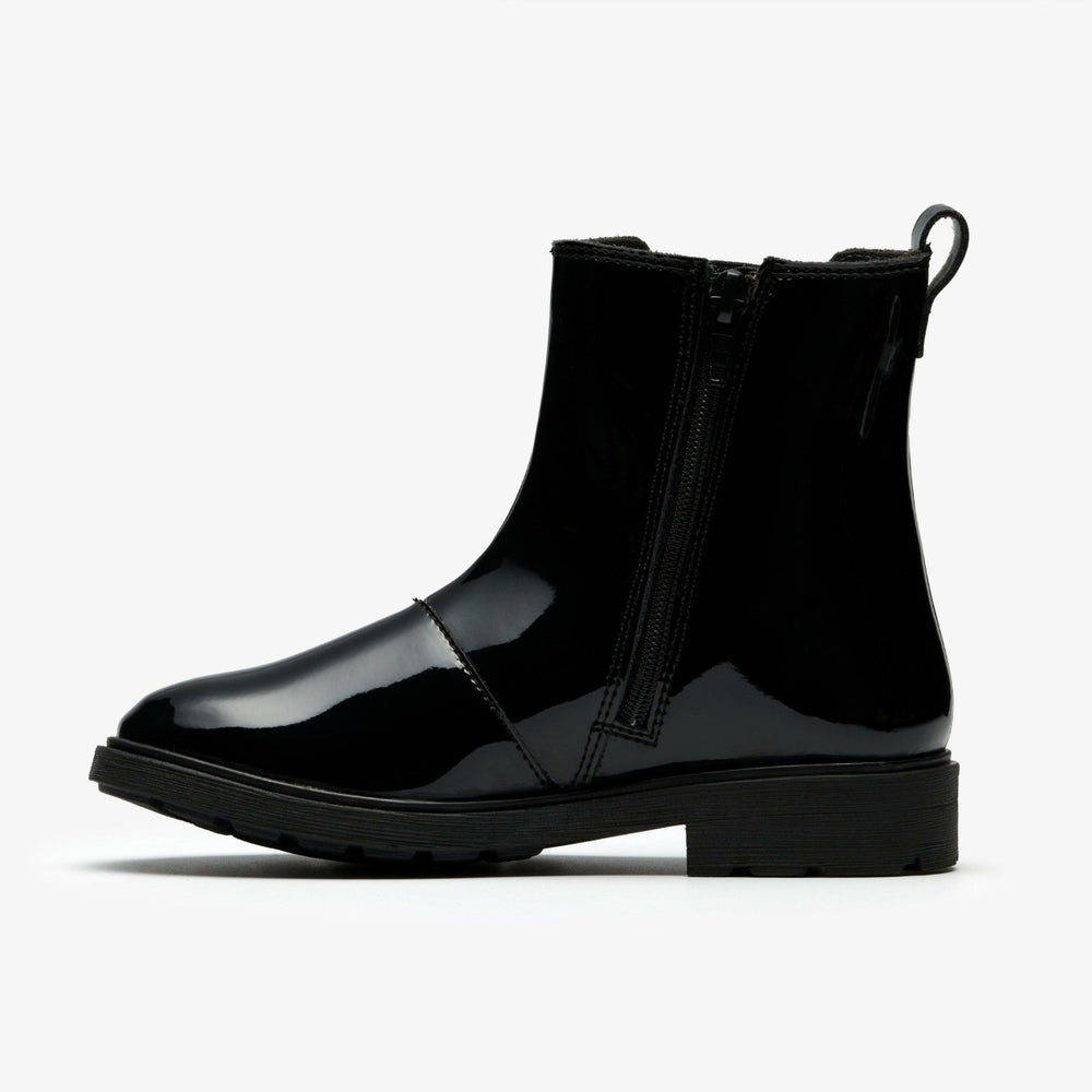 Astrol Orin Kid Black Patent | Clarks outlet - Kids