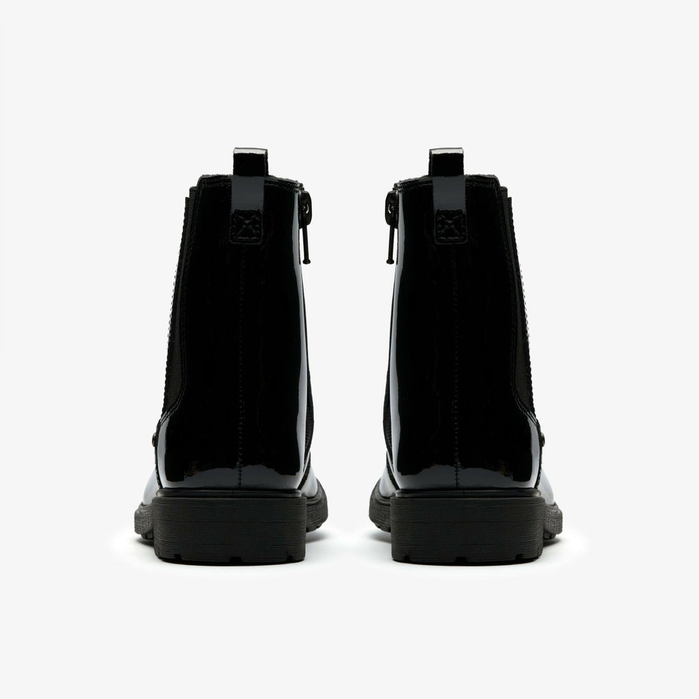 Astrol Orin Kid Black Patent | Clarks outlet - Kids