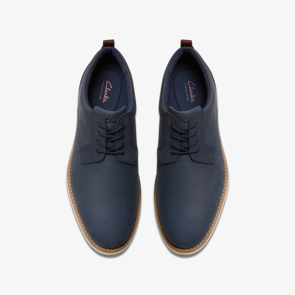 Lapford Lace Navy Nubuck | Clarks outlet - Men