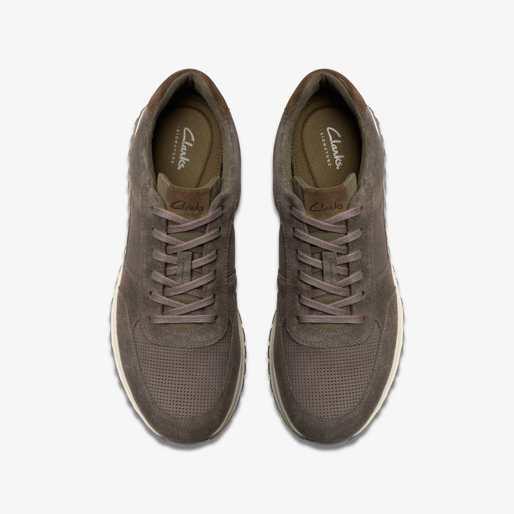 Radwell Lace Dark Grey Combination | Clarks discount - Men