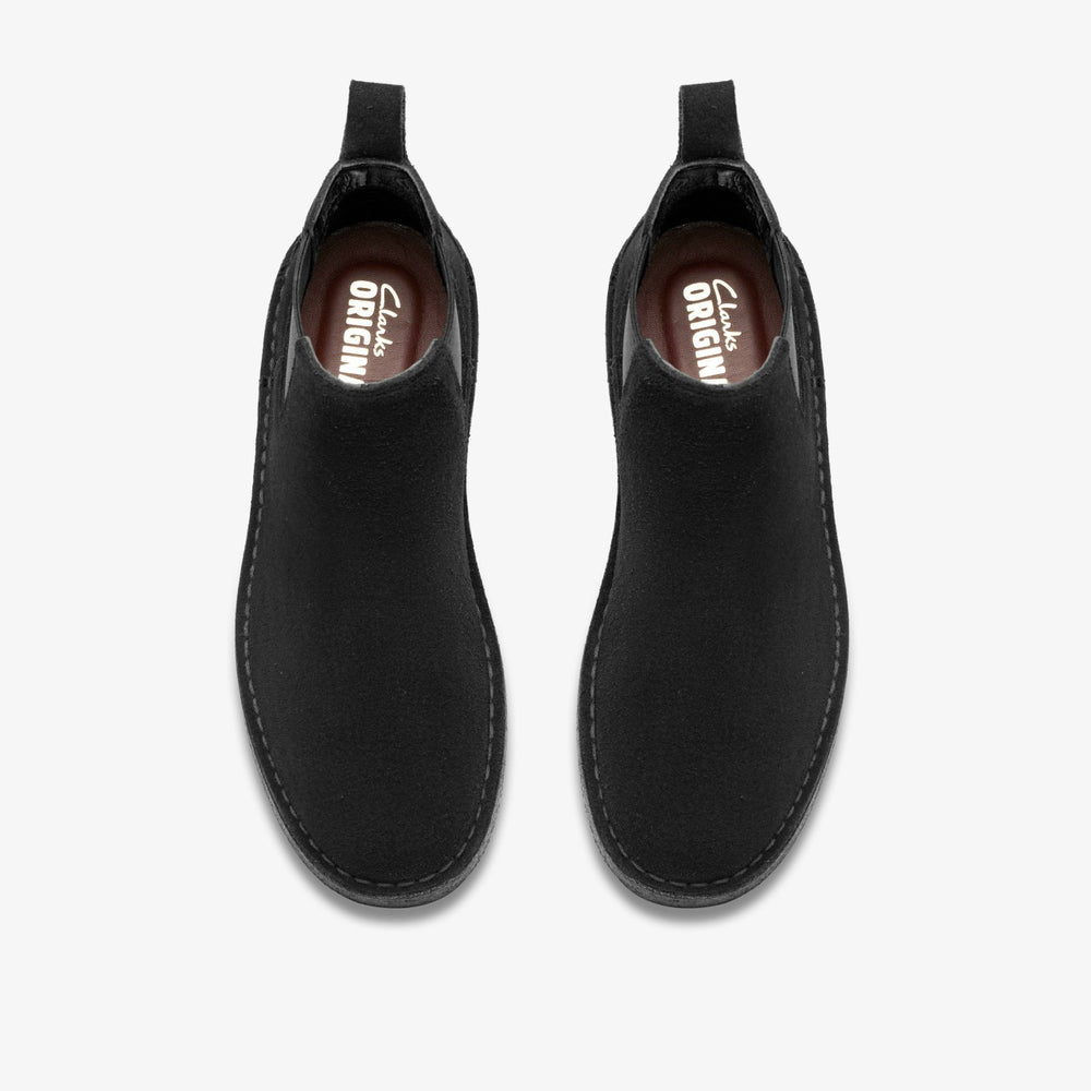 Desert Chelsea Black Suede | Clarks Sale - Men
