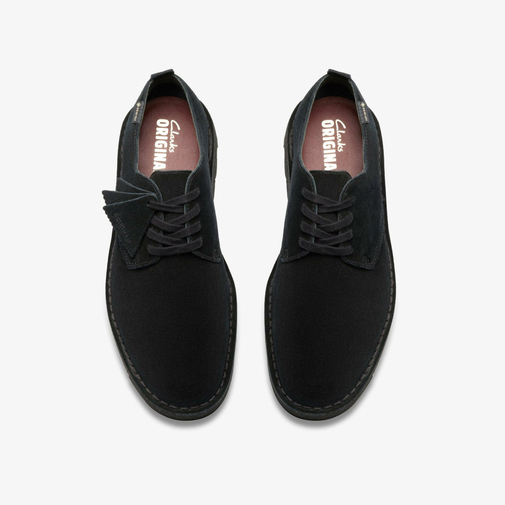 Desert London GORE-TEX Black Suede | Clarks online - Men
