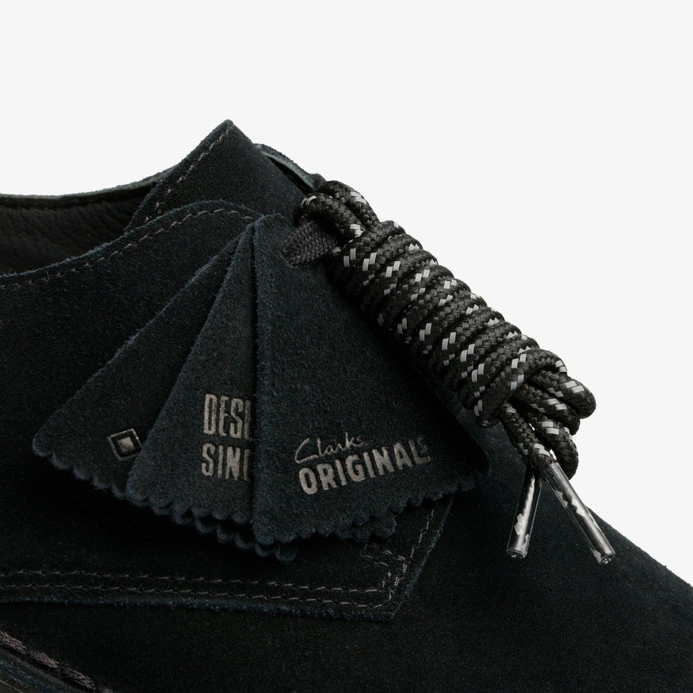 Desert London GORE-TEX Black Suede | Clarks online - Men