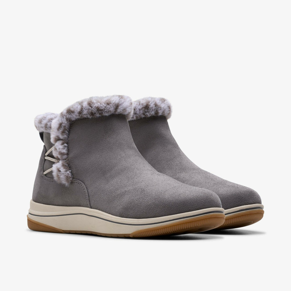 Brinkley Fur Dark Grey | Clarks outlet - Women