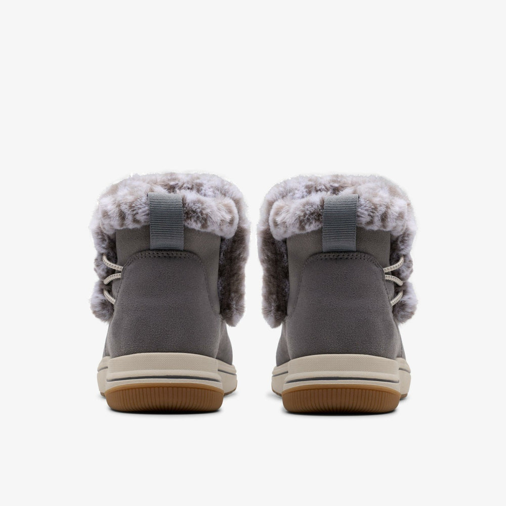 Brinkley Fur Dark Grey | Clarks outlet - Women