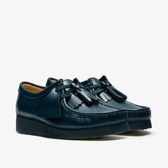 Wallabee Dark Teal Leather | Clarks online - Women