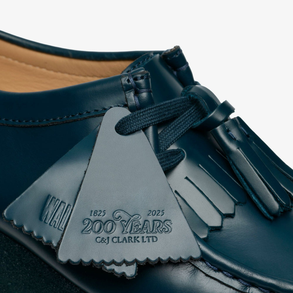 Wallabee Dark Teal Leather | Clarks online - Women