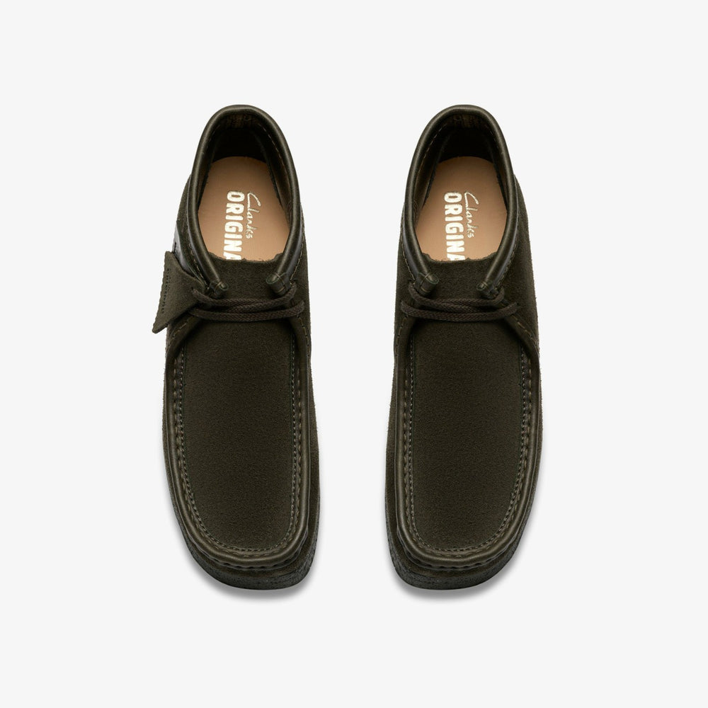 Wallabee Boot Loden Green Suede | Clarks outlet - Men