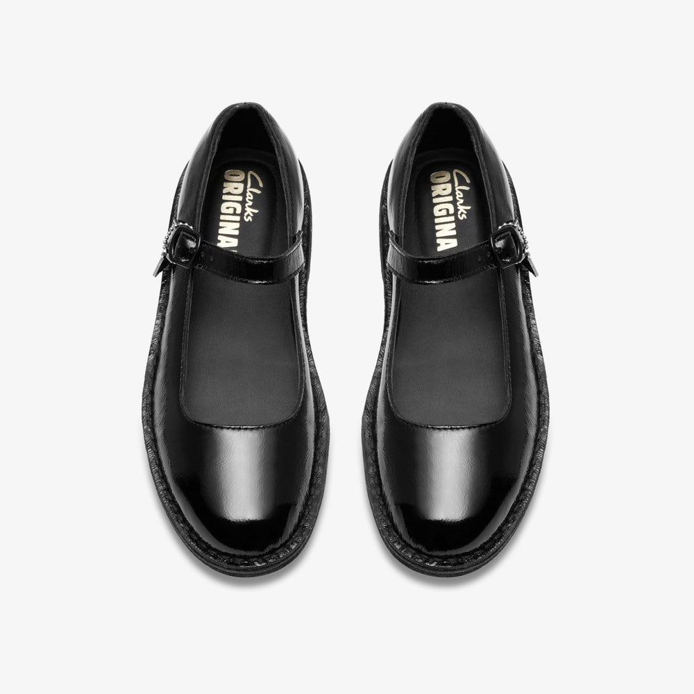 Desert Jane Black Patent | Clarks outlet - Women