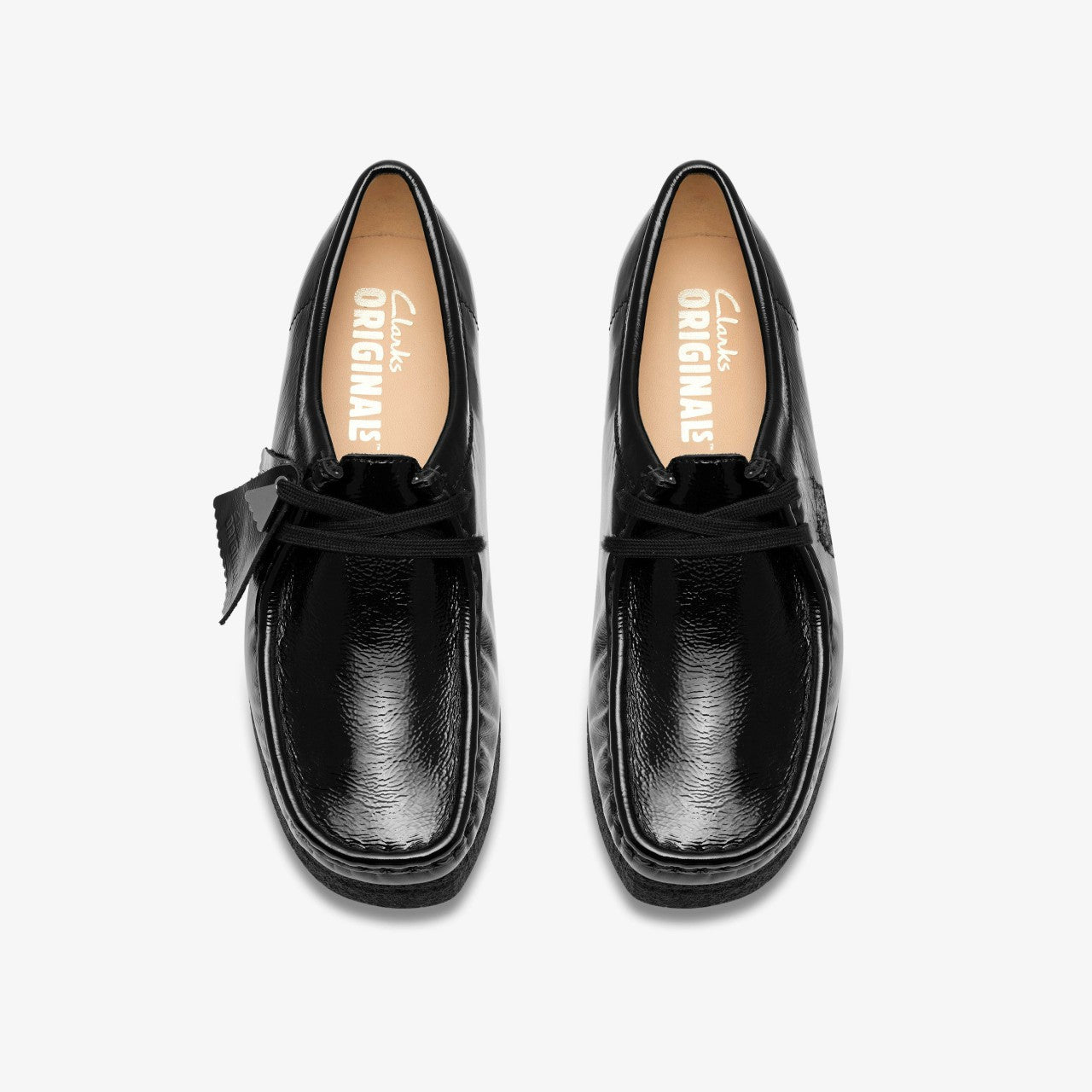 Wallabee Black Patent | Clarks for sale - Women