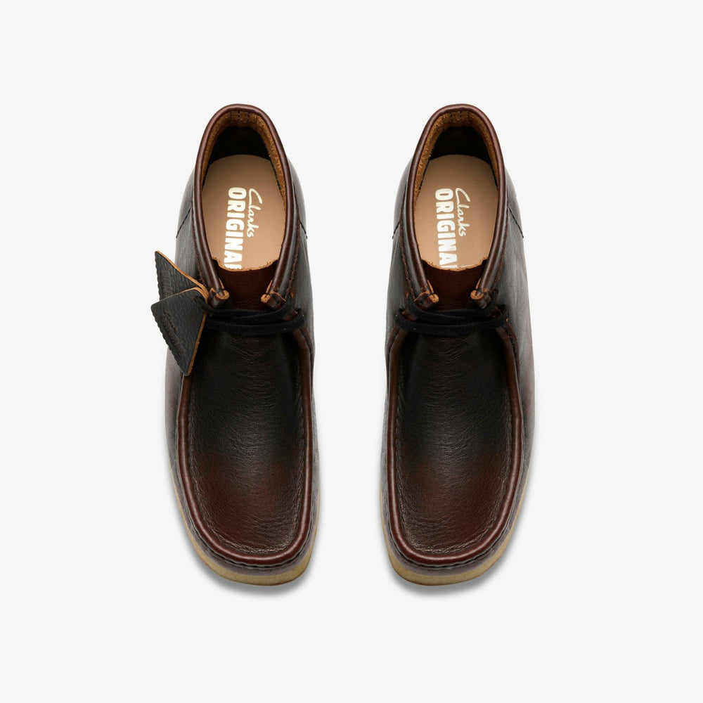 Wallabee Boot Dark Tan Combination | Clarks on Sale - Men