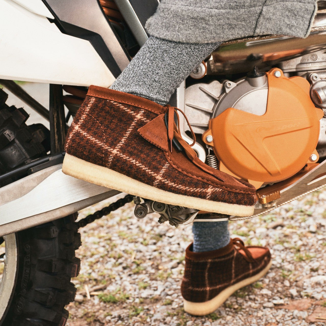 Wallabee Boot Rust Tweed Combination | Clarks online - Men
