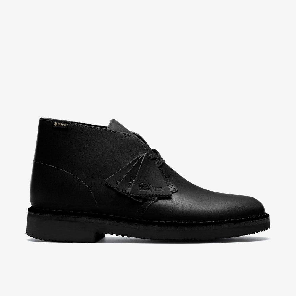Desert Boot GORE-TEX Black Leather | Clarks online - Men