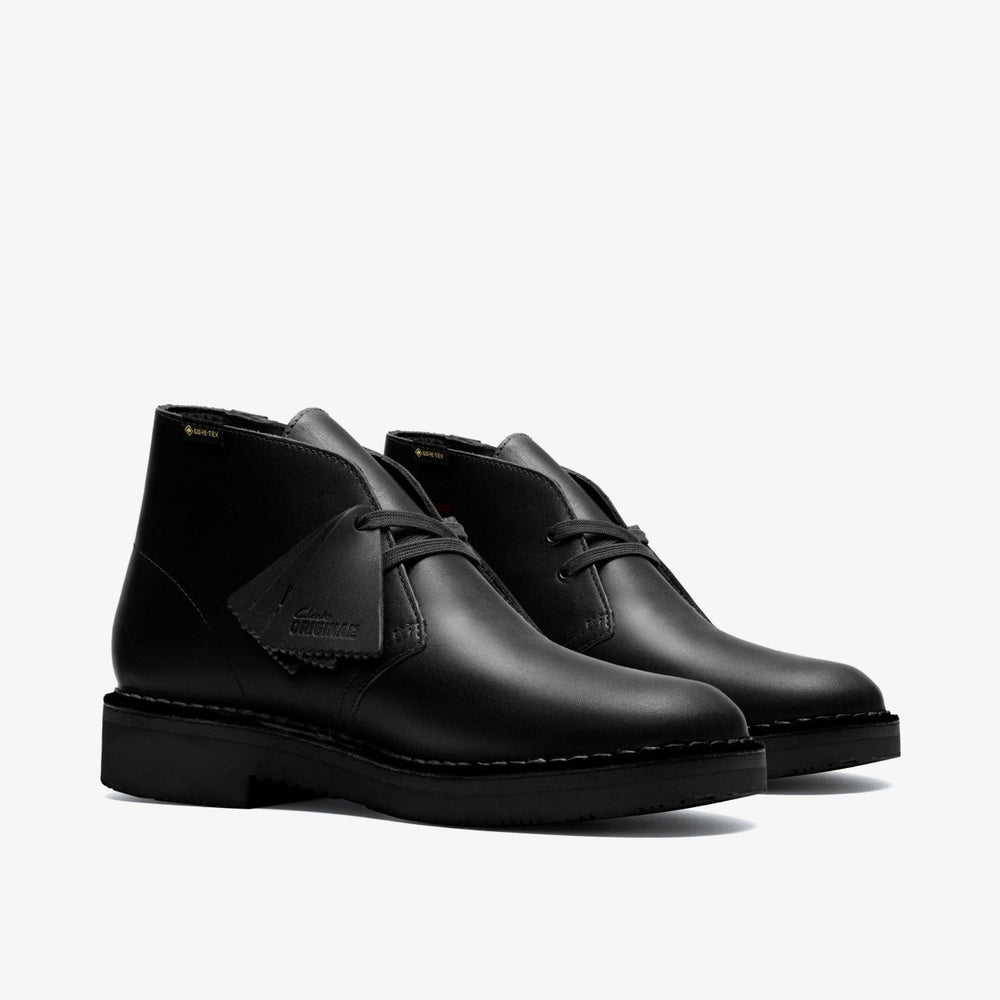 Desert Boot GORE-TEX Black Leather | Clarks online - Men