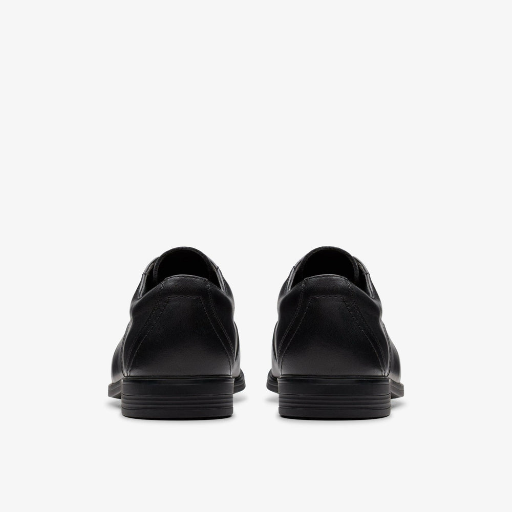Jonwin Step Youth Black Leather | Clarks on Sale - Kids