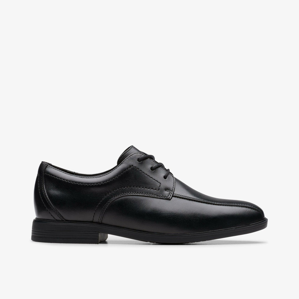 Jonwin Loop Youth Black Leather | Clarks for sale - Kids