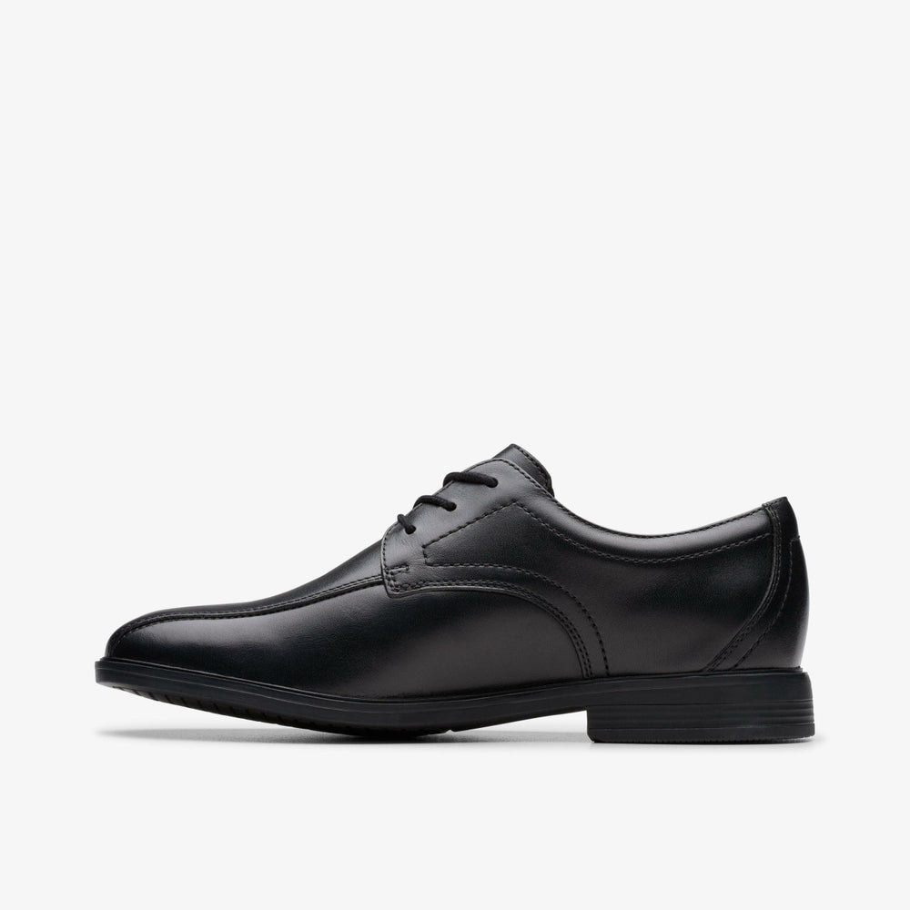 Jonwin Loop Youth Black Leather | Clarks for sale - Kids