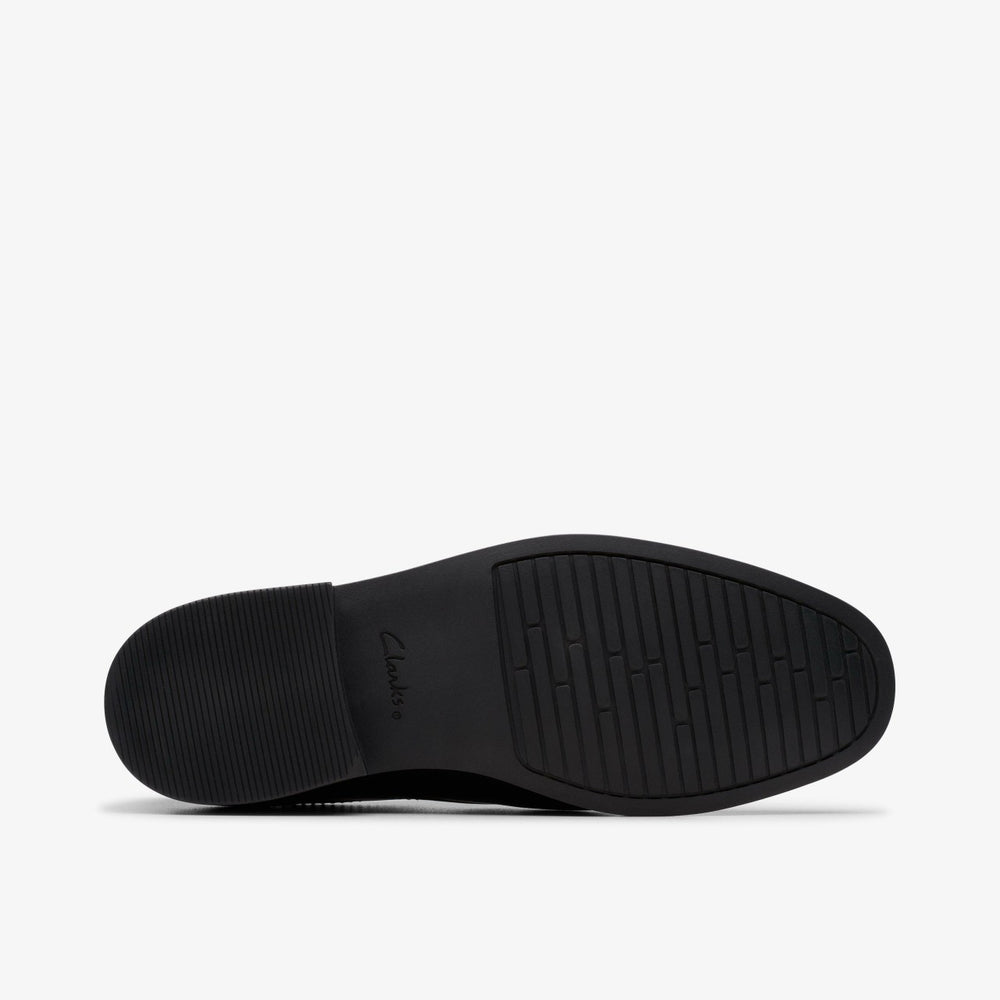 Jonwin Loop Youth Black Leather | Clarks for sale - Kids