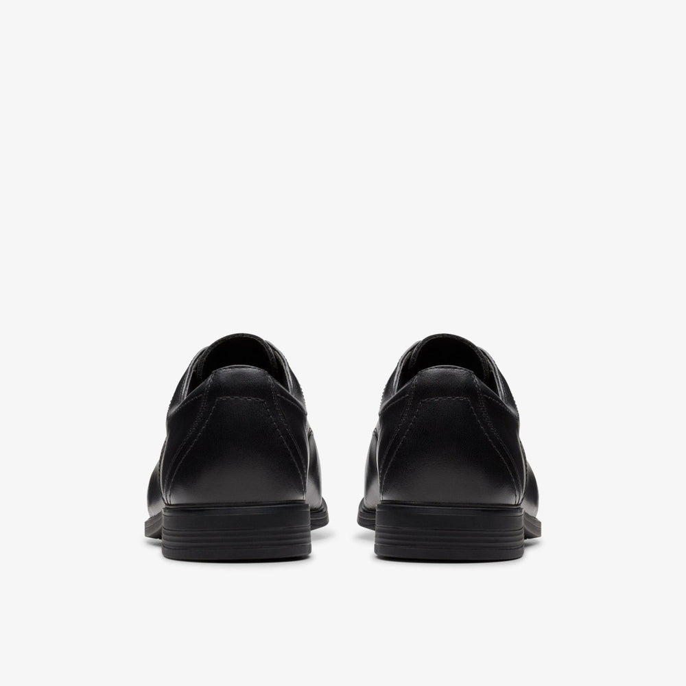 Jonwin Loop Youth Black Leather | Clarks for sale - Kids