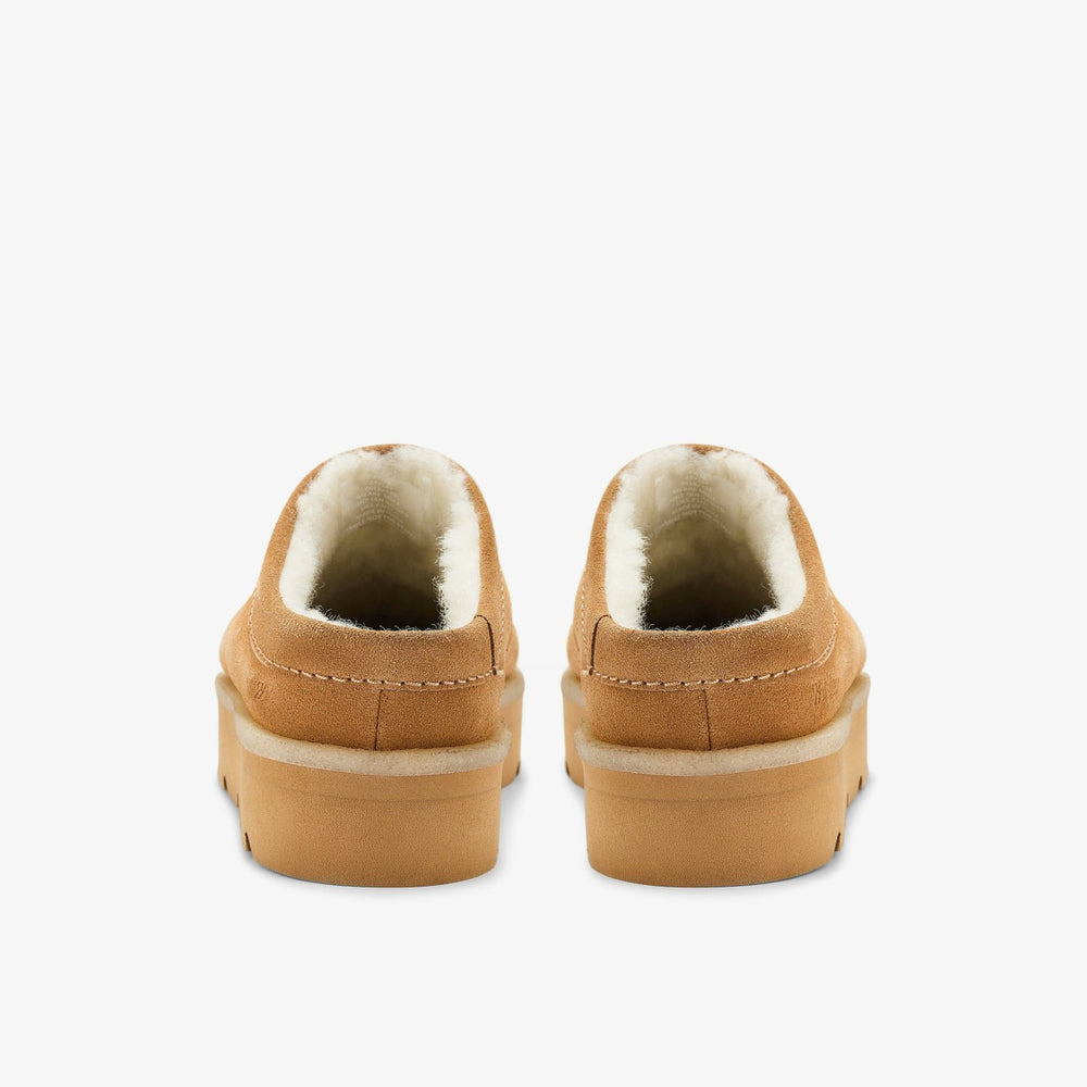 Meare Mule Caramel Warmlined | Clarks discount - Women