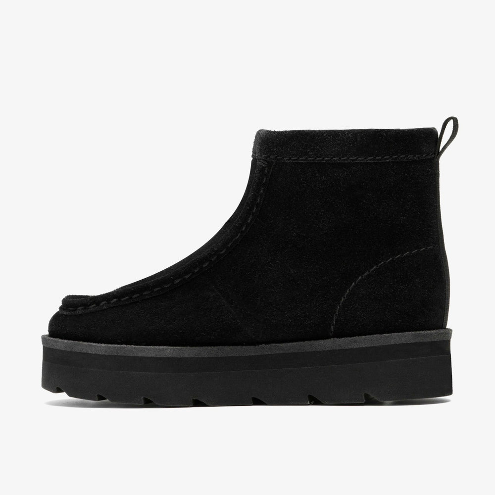 Meare Rooey Black Suede Warmlined | Clarks Sale - Women