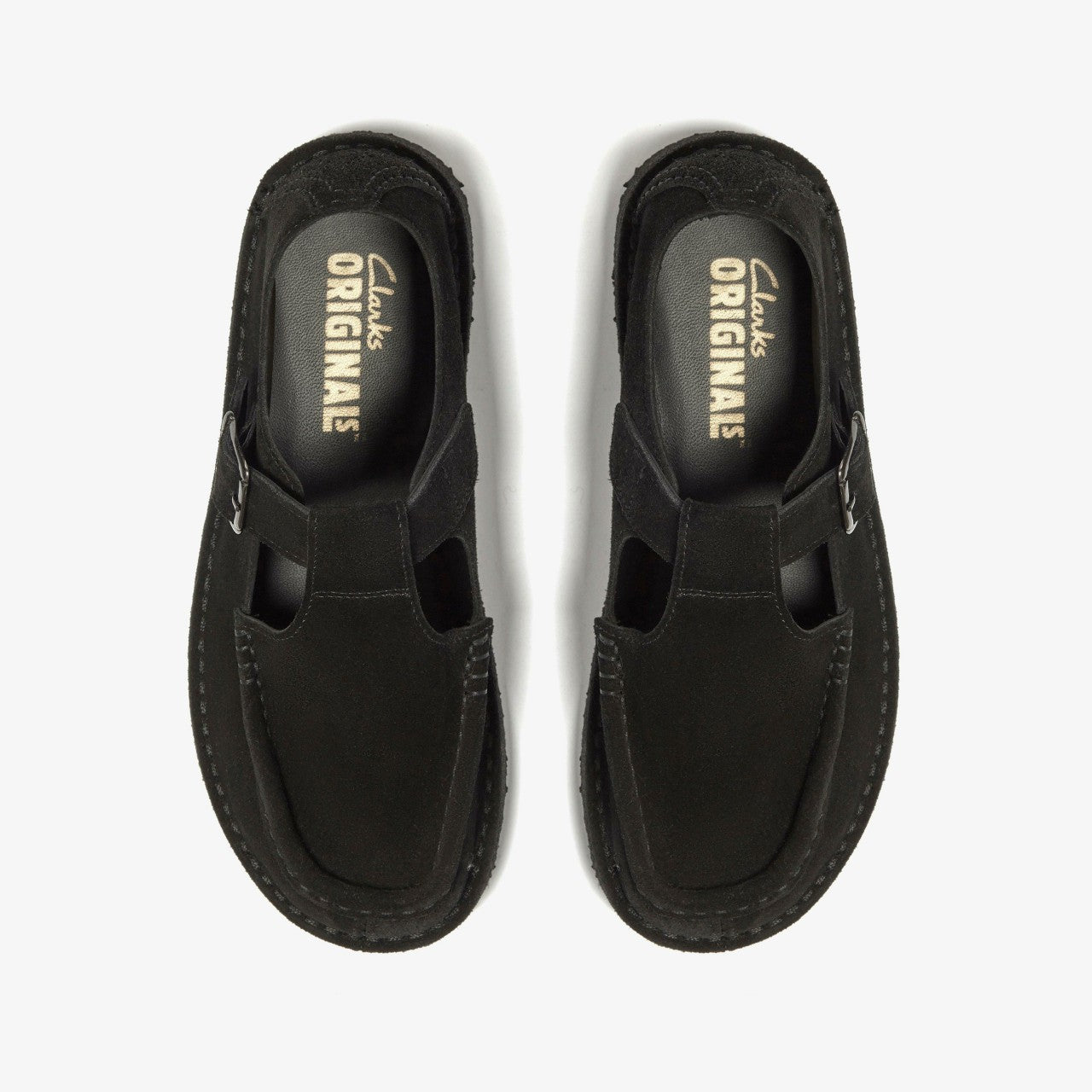 Nomad T Bar Black Suede | Clarks Sale - Men