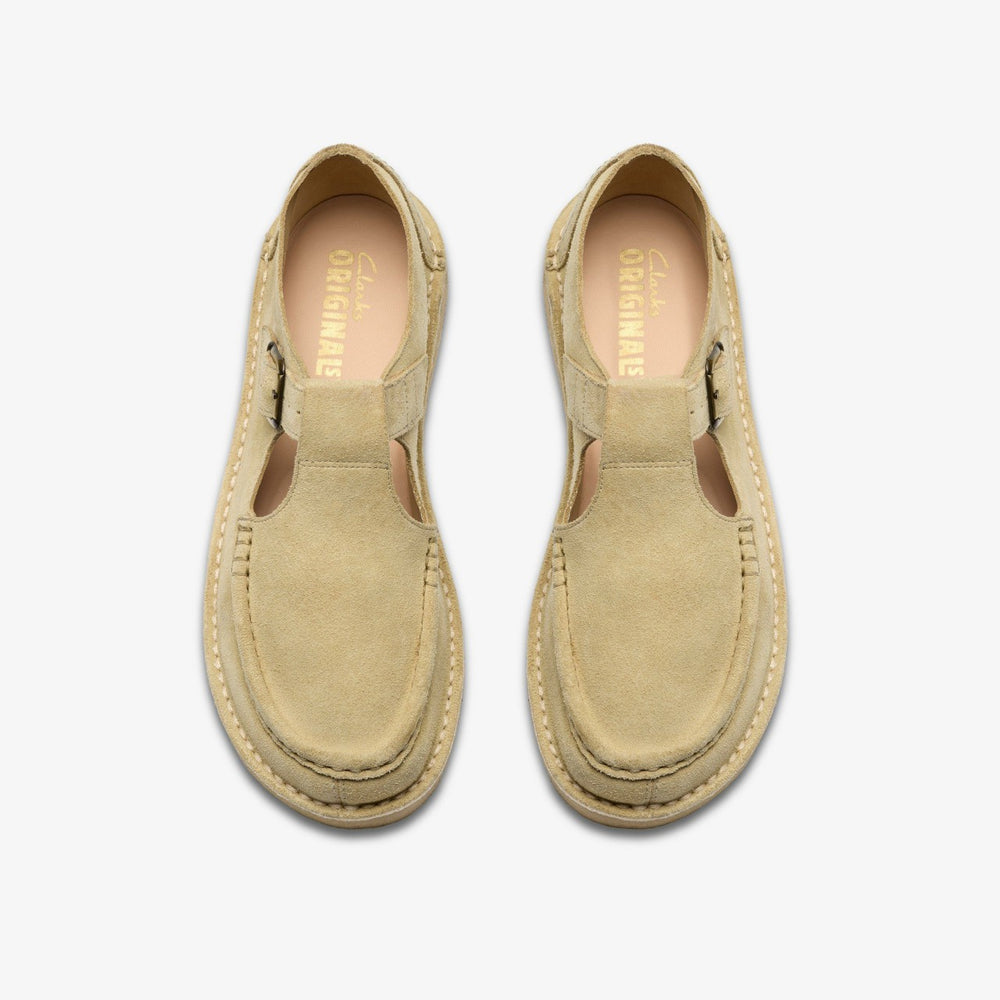 Nomad T Bar Maple Suede | Clarks outlet - Men
