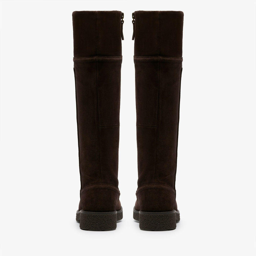Nella Hi Dark Brown Suede | Clarks for sale - Women