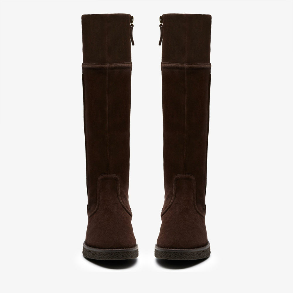 Nella Hi Dark Brown Suede | Clarks for sale - Women