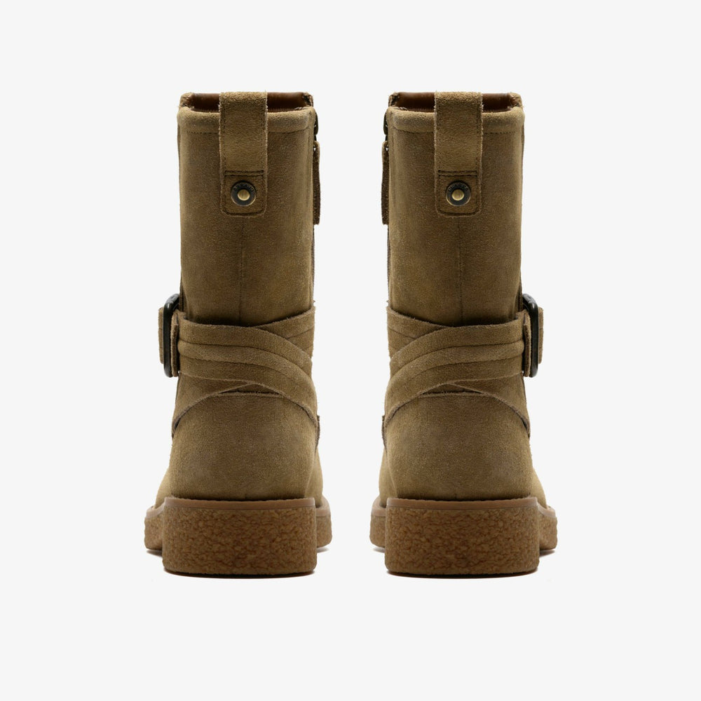 Nella Mid Dark Sand Suede | Clarks discount - Women