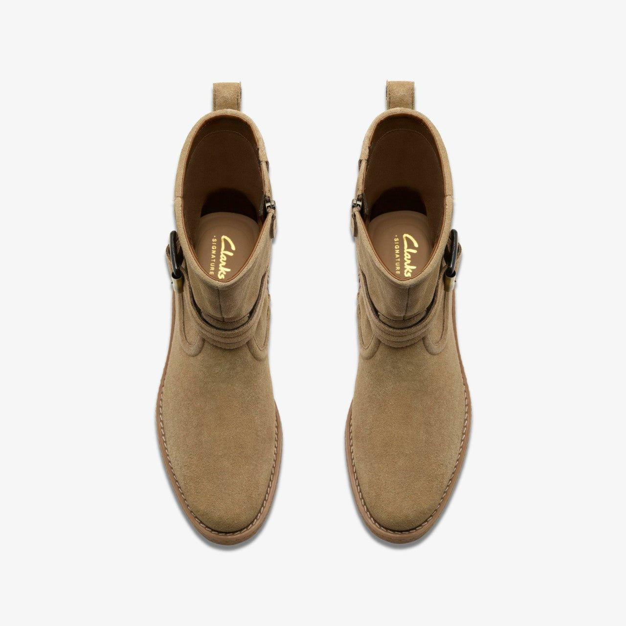 Nella Mid Dark Sand Suede | Clarks discount - Women