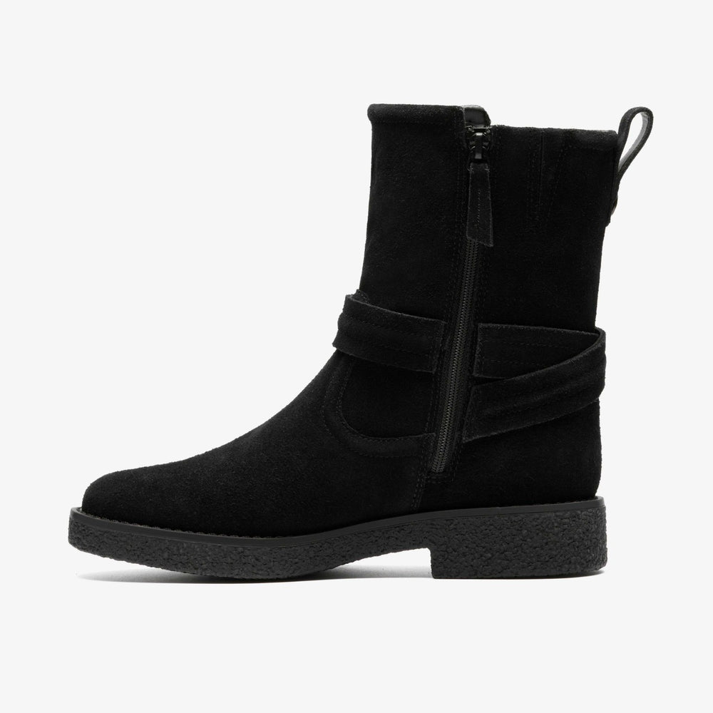 Nella Mid Black Suede | Clarks online - Women