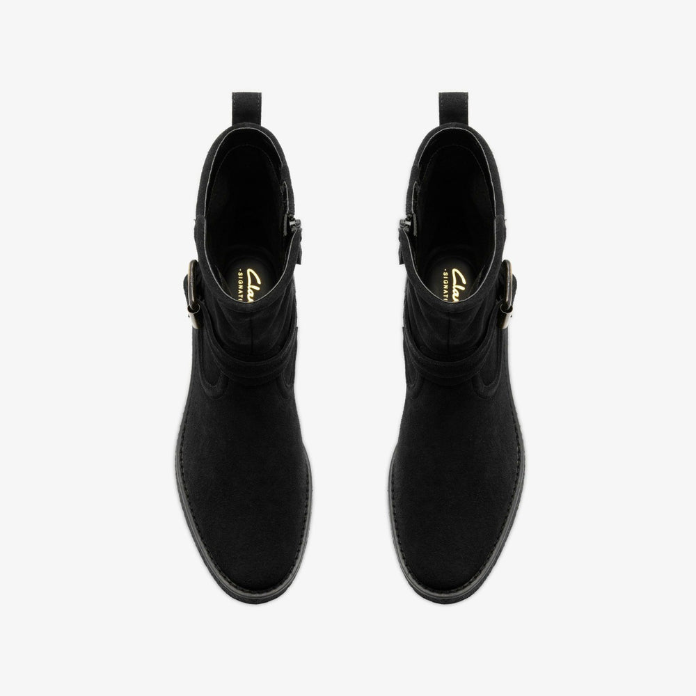 Nella Mid Black Suede | Clarks online - Women