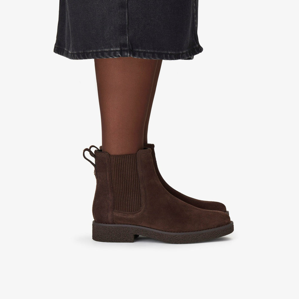 Nella Top Dark Brown Suede | Clarks for sale - Women