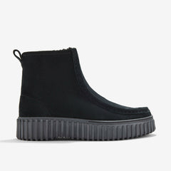 Torhill Cozy Black Warmlined Suede | Clarks online - Women