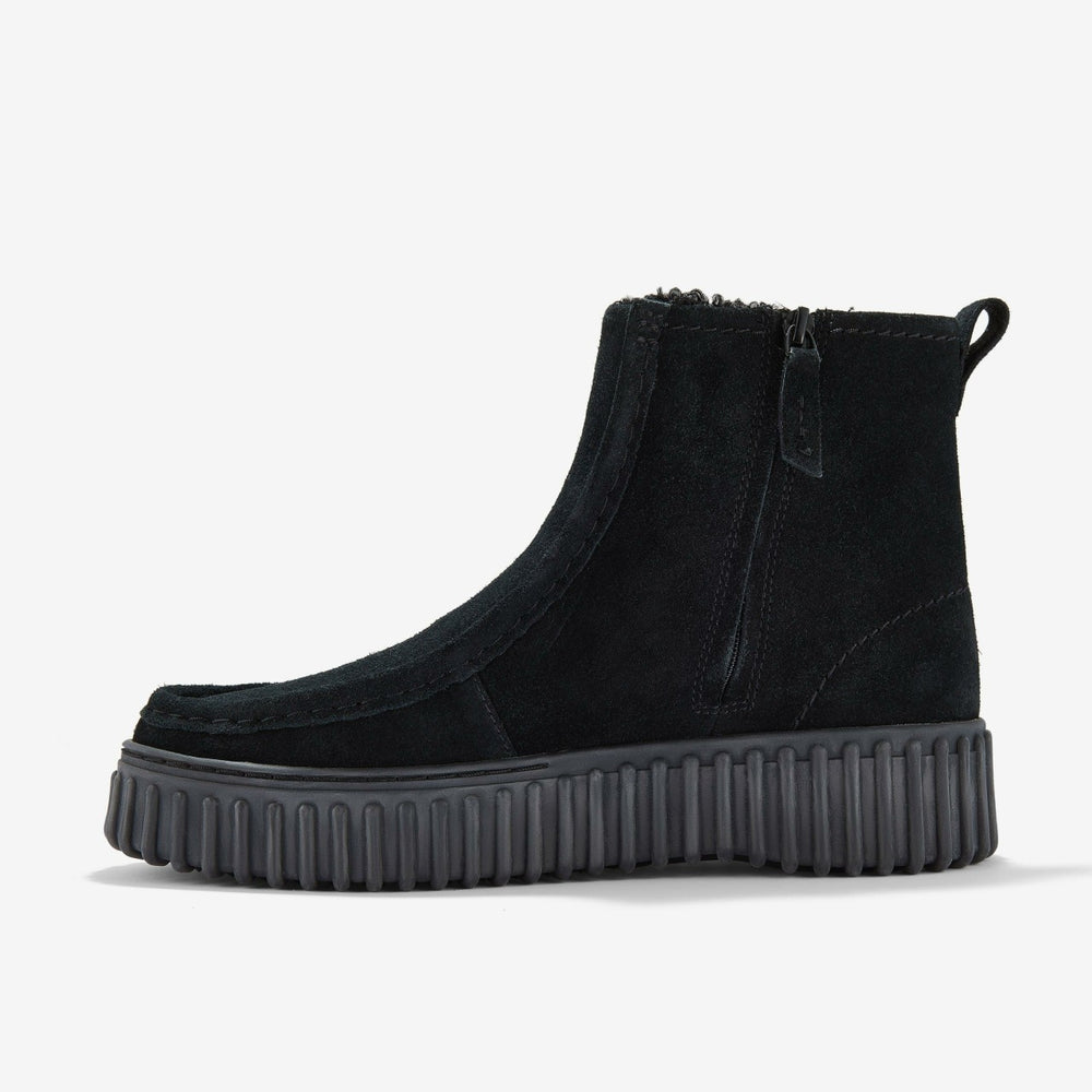 Torhill Cozy Black Warmlined Suede | Clarks online - Women