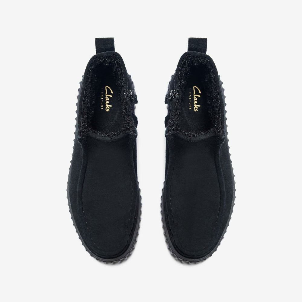 Torhill Cozy Black Warmlined Suede | Clarks online - Women