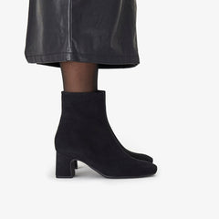 Fernie Zip Black Suede | Clarks outlet - Women