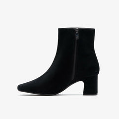Fernie Zip Black Suede | Clarks outlet - Women