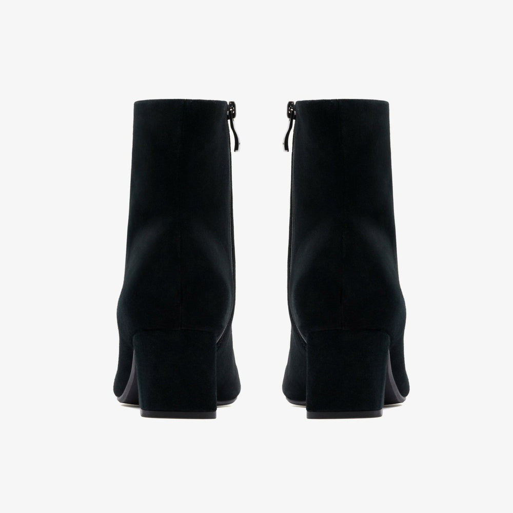 Fernie Zip Black Suede | Clarks outlet - Women