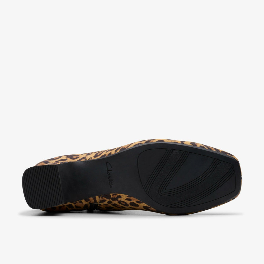 Fernie Zip Leopard Suede | Clarks discount - Women