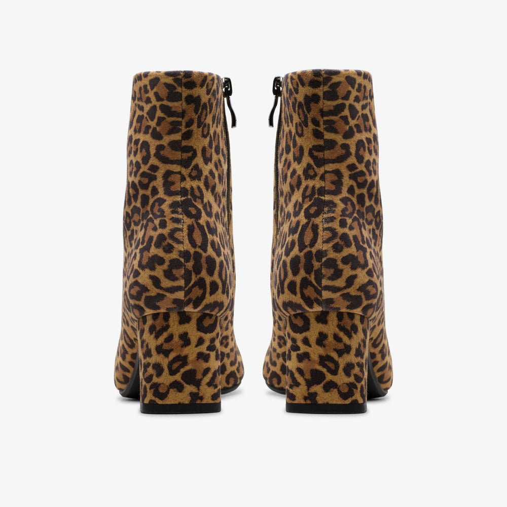 Fernie Zip Leopard Suede | Clarks discount - Women