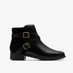 Havisham Bay Black Leather | Clarks online - Women